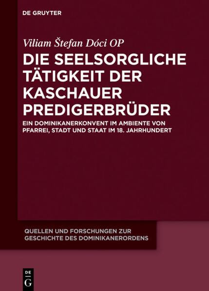 Die Monographie stellt den ersten Versuch dar, die prinzipiell außerordentliche seelsorgliche Tätigkeit der Predigerbrüder von Kaschau (Košice) im 18. Jahrhundert in ihrem vielfältigen Kontext zu erfassen. Sie behandelt die Geschichte der Wiedererrichtung der dominikanischen Niederlassung von 1698 im Kontext der Bestrebungen der Habsburger um die Rekatholisierung der Stadt und der Bemühungen des Ordens um die Wiederbelebung der ungarischen Provinz und die allmähliche Konsolidierung des Klosters im Laufe des 18. Jahrhunderts. Ein spezielles Augenmerk wird der Situation der Dominikaner unter den großen theresianisch-josephinischen Reformen gewidmet. Es werden vier konkrete Seelsorgsbereiche erörtert: 1. die Bruderschaften des heiligen Rosenkranzes und des heiligen Johannes von Nepomuk und die ordens- und bruderschaftseigenen Prozessionen als spezieller Punkt im pastoralen Programm der Brüder, 2. die Messstiftungen als Ausdruck liturgisch-pastoraler Sorge für Lebende und Verstorbene, 3. die Laienbegräbnisse und Totengedächtnisfeiern, und 4. die Predigt. Die auf breites Quellenmaterial gestützte Arbeit trägt zur Erforschung vor allem der dominikanischen Geschichte und der regionalen Kirchengeschichte der Frühen Neuzeit bei.