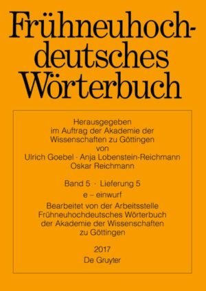 Frühneuhochdeutsches Wörterbuch: e  einwurf | Bundesamt für magische Wesen