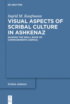 The medieval Ashkenazi manuscripts of the Small Book of Commandments (Sefer Mitzvot Katan, or ‘SeMaK’ for short), which was written by Isaac of Corbeil, attest a scribal culture in which rabbinical knowledge and piety were combined with creative freedom in manuscript design. This study is concerned with the creation, composition and circulation of manuscripts of the SeMaK and concentrates on the book as an artefact. The focus of the author’s attention is the manuscripts’ material nature, their artistic embellishment and the personal touches that scribes added to them. With the act of writing a text and decorating a SeMaK manuscript, they ‘appropriated’ the text, so to speak, giving it a character of its very own. They drew on a visual language in the process-or rather, on visual languages, which occupy a special place between pure writing culture and pure painting culture. It was in this area ‘in between’ the two that spontaneous touches arose, ranging from changes in the physical arrangement of the text (mise-en-page) to drawings and doodles added in the margins. An examination of paratextual elements broadens the reader’s knowledge about Jewish scribal culture and grants insights into medieval book art, material culture and Judeo-Christian co-existence in the Middle Ages as well as throwing some light on Jewish values, ideals and eschatological hopes.