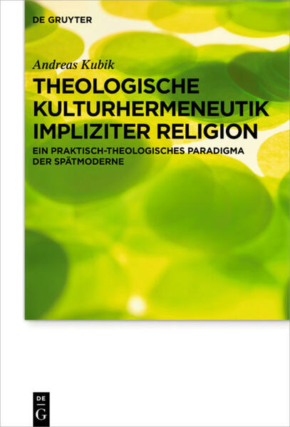 Die christliche Theologie sieht sich verstärkt dem Phänomen der impliziten Religion gegenüber: nicht-religiöse Kulturerscheinungen, welche gleichwohl religiöse Funktionen erfüllen. Welche Relevanz hat die Beschäftigung mit solchen Phänomenen für die Theologie? Und was tut sie, wenn sie solche Kulturerscheinungen theologisch interpretiert? Andreas Kubik bietet in diesem Buch die erste umfassende Theorie der Theologischen Kulturhermeneutik. Er untersucht ihre Vorgeschichte (Drews) und ihre kulturtheologische Basis (Tillich). In enger Anlehnung an die philosophische Hermeneutik (Dilthey), Phänomenologie (Husserl) und Fremdheitstheorie (Simmel, Kristeva) werden Voraussetzungen und Implikationen dieses praktisch-theologischen Paradigmas der Spätmoderne erhoben. Dabei zeigt sich: Die Theologische Kulturhermeneutik setzt eine detaillierte Verhältnisbestimmung von Christentum und moderner Kultur voraus. Sie beschreibt einen Identitätskonflikt, in dem sich sowohl das Christentum hinsichtlich der implizit-religiösen Ersatzbildungen als auch die moderne Kultur hinsichtlich ihrer christlichen Wurzeln befinden. Der Autor plädiert dafür, weder Strategien der Profilschärfung zu verfolgen noch einem theologischen Dienstleistungsparadigma das Wort zu reden, sondern sich dem Identitätskonflikt zu stellen und ihn praktisch-theologisch fruchtbar zu machen.