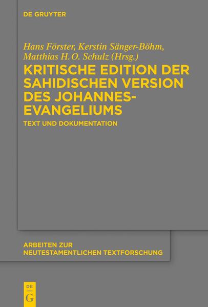 Sahidisch ist der wichtigste Literaturdialekt des Koptischen. Seit langem gelten moderne kritische Editionen der sahidischen Übersetzung des Neuen Testaments als Desiderat der Forschung. Ein Forschungsprojekt (P29315) des Österreichischen Wissenschaftsfonds (FWF) ermöglichte eine kritische Edition des sahidischen Johannesevangeliums. Ihr liegen 172 verschiedene, zu großen Teilen fragmentarisch erhaltene, Handschriften zugrunde.