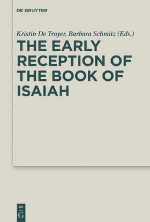 This volume brings together a lively set of papers from the first session of the Deuterocanonical and Cognate Literature program unit of the Society of Biblical Literature Annual Meeting in 2016. Together with a few later contributions, these essays explore a number of thematic and textual issues as they trace the reception history of the Book of Isaiah in Deuterocanonical and cognate literature.