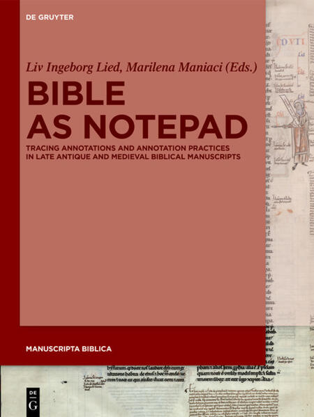 The present volume provides a comparative look at the contents and layout features of secondary annotations in biblical manuscripts across linguistic traditions. Due to the privileged focus on the text in the columns, these annotations and the practices that produced them have not received the scholarly attention they deserve. The vast richness of extant verbal and figurative notes accompanying the biblical texts in the intercolumns and margins of the manuscript pages have thus been largely overlooked. The case studies gathered in this volume explore Jewish and Christian biblical manuscripts through the lens of their annotations, addressing the various relationships between the primary layer of text and the secondary notes, and exploring the roles and functions of annotated manuscripts as cultural artifacts. By approaching biblical manuscripts as potential "notepads", the volume offers theoretical reflection and empirical analyses of the ways in which secondary notes may shed new light on the development and transmission of text traditions, the shifting engagement with biblical manuscripts over time, as well as the change of use and interpretation that may result from the addition of the notes themselves.