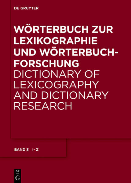 Wörterbuch zur Lexikographie und Wörterbuchforschung: I - U | Bundesamt für magische Wesen