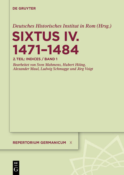 Das Repertorium Germanicum wertet die Kanzlei- und Kammerregister der Kurie im Hinblick auf Personen und Institutionen des Deutschen Reiches aus und macht diese der Öffentlichkeit zugänglich. Im vorliegenden Band zum Pontifikat Sixtus’ IV. (1471-1484) sind aus rund 580 Registerbänden verschiedener kurialer Behörden über 37.000 Urkunden und Registereinträge zusammengeführt worden. Aus diesem weitgehend unikalen römischen Archivmaterial entsteht das facettenreiche Bild der spätmittelalterlichen Kirche in ihren religiösen und kanonisch-rechtlichen Grundlagen, ihren wirtschaftlichen Mechanismen, ihren personellen Netzwerken, ihren territorialen und dynastischen Bezügen sowie ihren politischen Ambitionen, ihrem spirituellen Profil und ihren Alltagsrealitäten.