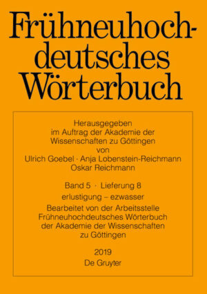 Frühneuhochdeutsches Wörterbuch: erlustigung  ezwasser | Bundesamt für magische Wesen