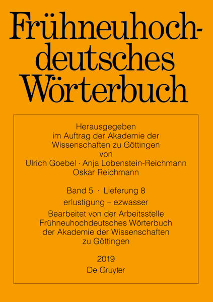 Frühneuhochdeutsches Wörterbuch: erlustigung  ezwasser | Bundesamt für magische Wesen