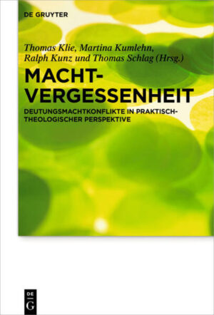 Das Konzept der Deutungsmacht fragt nach der Macht zur Deutung und der Macht der Deutung. Es reagiert damit auf die latente Machtvergessenheit hermeneutischer Tradition, profiliert sowohl die Arbeit am Deutungs- als auch am Machtbegriff und versucht, die Verschränkungen von Deutungs- und Machtprozessen aufzuzeigen. Dabei werden besonders konkurrierende Deutungen und ihre konfligierenden Geltungsansprüche in den Blick genommen. Dieser Band entfaltet das Potential von Deutungsmachtanalysen erstmalig innovativ und multiperspektivisch im Kontext praktisch-theologischer Reflexion. In einem ersten Teil werden Grundfragen der Deutungsmachtanalyse aufgenommen und entfaltet, wie das Fach Praktische Theologie überhaupt von Fragen der Macht affiziert werden kann. Dabei werden auch das modale Machtverständnis und die Diskursanalyse Foucaults auf die Praktische Theologie bezogen. Grundlegende Diskurse wie die des Alterns oder der Kulturhermeneutik werden entsprechend deutungsmachtaffin erschlossen. In einem zweiten Teil werden Formen religiöser und kirchlicher Kommunikation auf Phänomene von Deutungsmachtansprüchen hin untersucht und die rhetorischen, metaphorischen und performativen Strategien der Aufmerksamkeitserzeugung und der Vermittlung von Evidenzansprüchen kritisch freigelegt. Dabei werden verschiedene Handlungsfelder der Praktischen Theologie berücksichtigt wie z.B. Liturgik und Homiletik, Kasualien, Seelsorge, Kybernetik, Diakonie und Religionspädagogik.