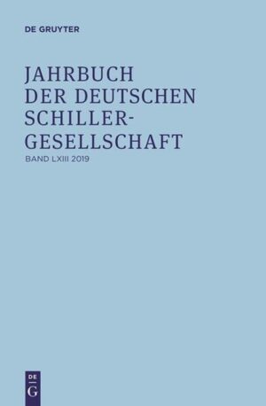 Jahrbuch der Deutschen Schillergesellschaft: 2019 | Bundesamt für magische Wesen