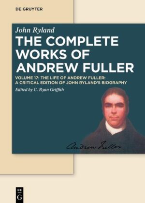 Andrew Fuller (1754-1815), perhaps the most prominent Particular Baptist of the eighteenth century, has been the subject of much scholarly interest in recent years. No comparative study, however, has been done on the two biographies that give us much of our knowledge of Fuller’s life. John Ryland Jr. (1753-1826), Fuller’s closest friend and ministry partner, not only supervised the publication of Fuller’s works, but sought to give a careful accounting of his friend’s piety. But Ryland’s volume stood in contrast with the less-flattering portrait painted by publisher and pastor, J.W. Morris (1763-1836). This critical edition of Ryland’s 1816 biography provides contextual background and comparative analysis of the two volumes, and shows how Ryland amended his text for its 1818 republication in light of Morris' work. It also demonstrates the profound influence of Jonathan Edwards (1703-1758) on Ryland’s biographical approach. While Edwards’s influence on Ryland and Fuller is widely known, this volume shows how Edwards’s biographical work, especially that of David Brainerd, influenced Ryland’s aim to promote “pure and undefiled religion” through recounting the life of his friend.