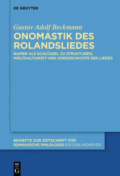 Onomastik des Rolandsliedes | Bundesamt für magische Wesen