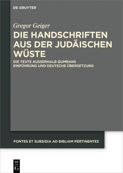 Die Handschriften aus der Judäischen Wüste sind eine wichtige Quelle für die ausgehende biblische Zeit. In diesem Band sind erstmals in deutscher Übersetzung die nicht-biblischen Texte vereint, die nicht aus Qumran stammen. Im Gegensatz zu den Qumran-Texten stammen diese Texte nicht von einer religiösen Sondergruppe, sondern aus dem Alltagsleben oder dem Leben während eines Aufstands. Die meisten Manuskripte entstanden in der Zeit von etwa 50-135 n.Chr., der Zeit der beiden Jüdischen Aufstände und der Abfassung des Neuen Testaments, die anderen aus der vorexilischen bis zur islamischen Zeit. Sie sind auf Hebräisch, Aramäisch, Nabatäisch, Griechisch, Lateinisch und Arabisch geschrieben. Die Übersetzung macht die Texte denen zugänglich, denen es die Originale nicht sind. Die nah am Original gehaltene Übersetzung soll denjenigen, die über Grundkenntnisse der jeweiligen Sprache verfügen, den Zugang　zum Text erleichtern. Einführungen in die verwendeten Sprachen, die benutzten Formulare, einzelne Dokumentengruppen, die belegten Datierungssysteme, die Personen- und Ortsnamen sowie in Münzen und Maße erschließen die Texte.