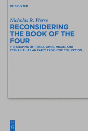 Although many scholars recognize literary similarities between Hosea, Amos, Micah, and Zephaniah, defining the compositional relationship between these texts remains a matter of debate. Following the scholarly trajectory of exploring the compositional relationship between the Twelve prophets, several scholars argue that these four prophetic texts formed a precursory collection to the Book of the Twelve. Yet even among advocates for this ‘Book of the Four’ there remain differences in defining the form and function of the collection. By reexamining the literary parallels between these texts, Werse shows how different methodological convictions have led to the diverse composition models in the field today. Through careful consideration of emerging insights in the study of deuteronomism and scribalism, Werse provides an innovative composition model explaining how these four texts came to function as a collection in the wake of the traumatic destruction of Jerusalem. This volume explores a historic function of these prophetic voices by examining the editorial process that drew them together.