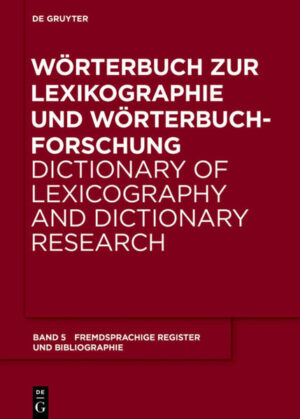 Wörterbuch zur Lexikographie und Wörterbuchforschung: Äquivalentregister und Bibliographie | Bundesamt für magische Wesen