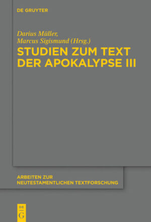 Die kritische Neuedition (Editio Critica Maior) der Johannesapokalypse sieht sich einer ebenso außergewöhnlichen wie faszinierenden Texttradition gegenüber. Umfangreiche Untersuchungen zur Überlieferungsgeschichte des letzten Buches des Neuen Testaments sind daher maßgebliche Wegbereiter der anstehenden Textkonstitution. Dies gilt sowohl für die griechischen Handschriften als auch den Versionen und patristischen Zitaten der Apokalypse. Aber auch paratextliche Elemente mit zusätzlichen textkritischen Informationen sind im Einklang mit der modernen Editionswissenschaft zu beachten. Die Beiträge des vorliegenden Bandes dokumentieren die laufenden Arbeiten an der Editio Critica Maior der Johannesapokalypse und machen wichtige Ergebnisse der Fachwelt wie der breiten Öffentlichkeit zugänglich.