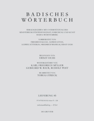 Badisches Wörterbuch: Badisches Wörterbuch. Band V/Lieferung 85 | Bundesamt für magische Wesen