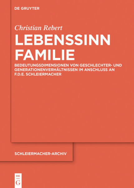 Empirische Studien fördern es immer wieder zutage: Die Familie gehört zu den subjektiv bedeutungsvollsten Sozialformen der Moderne. Woraus aber speist sich ihre Sinnstiftungskraft? Im Ausgang vom breiten Werk F.D.E. Schleiermachers und in Auseinandersetzung mit gegenwärtigen Perspektiven der Soziologie, Psychologie und Ethik arbeitet die vorliegende Studie die Bedeutungsdimensionen des familialen Lebens heraus. Sie erwachsen aus den spannungsvoll-produktiven Wechselverhältnissen von Naturalität und Kulturalität, sowie von sozialer Vorgegebenheit und individuell aktualisierender Transformation. Die Betonung der Suisuffizienz des familialen Sinns schließt nicht aus, ihn auf seine religiösen Implikate und Deutungsanschlüsse hin durchsichtig zu machen. Das Versprechen der Romantik und die Fallibilität ihrer Ideale werden aus dieser Perspektive gleichermaßen nachvollziehbar wie kritisierbar.