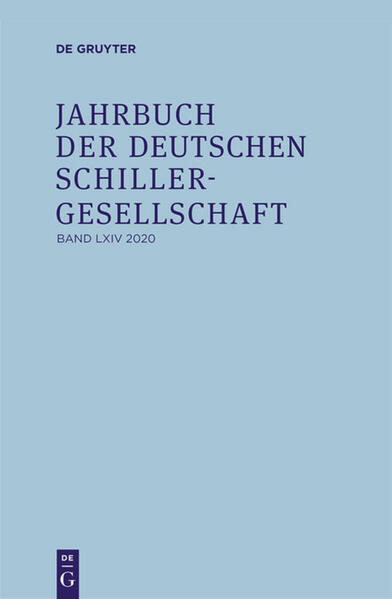 Jahrbuch der Deutschen Schillergesellschaft: 2020 | Bundesamt für magische Wesen