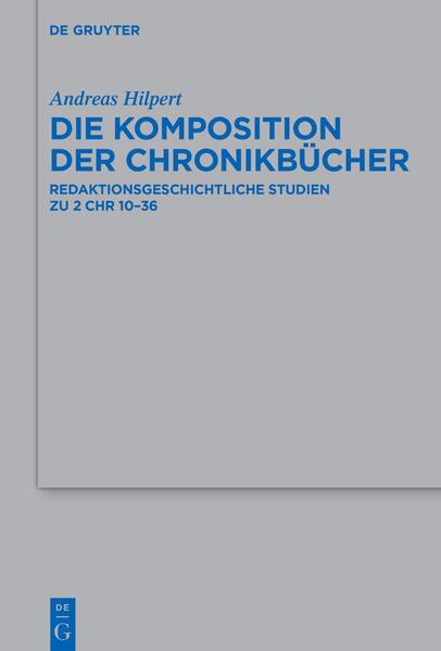 Die Chronikbücher gelten gemeinhin als Werk eines Autors, der eine kanonische Synthese der Hebräischen Bibel zieht. Die vorliegende Studie untersucht die Geschichte der Könige Judas (2 Chr 10-36) und kommt zu einem neuen Ergebnis. Die Chronik wurde buchübergreifend fortgeschrieben. Chroniktexte sind nun als historisch gewachsene Dokumente verstehbar, in denen ein theologiegeschichtlicher Wandel sichtbar wird.