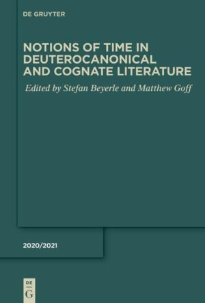 A comprehensive investigation of notions of "time" in deuterocanonical and cognate literature, from the ancient Jewish up to the early Christian eras, requires further scholarship. The aim of this collection of articles is to contribute to a better understanding of "time" in deuterocanonical literature and pseudepigrapha, especially in Second Temple Judaism, and to provide criteria for concepts of time in wisdom literature, apocalypticism, Jewish and early Christian historiography and in Rabbinic religiosity. Essays in this volume, representing the proceedings of a conference of the "International Society for the Study of Deuterocanonical and Cognate Literature" in July 2019 at Greifswald, discuss concepts and terminologies of "time", stemming from novellas like the book of Tobit, from exhortations for the wise like Ben Sira, from an apocalyptic time table in 4 Ezra, the book of Giants or Daniel, and early Christian and Rabbinic compositions. The volume consists of four chapters that represent different approaches or hermeneutics of "time:" I. Axial Ages: The Construction of Time as "History", II. The Construction of Time: Particular Reifications, III. Terms of Time and Space, IV. The Construction of Apocalyptic Time. Scholars and students of ancient Jewish and Christian religious history will find in this volume orientation with regard to an important but multifaceted and sometimes disparate topic.