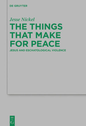 This study offers fresh insight into the place of (non)violence within Jesus' ministry, by examining it in the context of the eschatologically-motivated revolutionary violence of Second Temple Judaism. The book first explores the connection between violence and eschatology in key literary and historical sources from Second Temple Judaism. The heart of the study then focuses on demonstrating the thematic centrality of Jesus’ opposition to such “eschatological violence” within the Synoptic presentations of his ministry, arguing that a proper understanding of eschatology and violence together enables appreciation of the full significance of Jesus’ consistent disassociation of revolutionary violence from his words and deeds. The book thus articulates an understanding of Jesus’ nonviolence that is firmly rooted in the historical context of Second Temple Judaism, presenting a challenge to the "seditious Jesus hypothesis"—the claim that the historical Jesus was sympathetic to revolutionary ideals. Jesus’ rejection of violence ought to be understood as an integral component of his eschatological vision, embodying and enacting his understanding of (i) how God’s kingdom would come, and (ii) what would identify those who belonged to it.