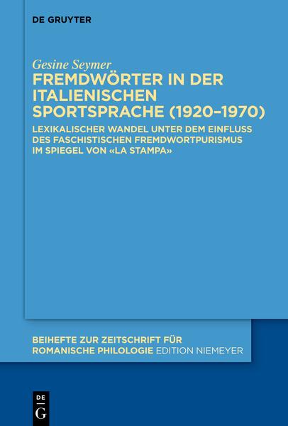 Fremdwörter in der italienischen Sportsprache (19201970) | Bundesamt für magische Wesen