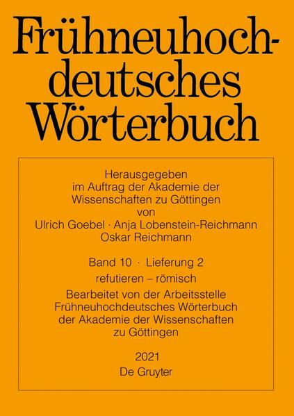 Frühneuhochdeutsches Wörterbuch: refutieren - römisch | Bundesamt für magische Wesen