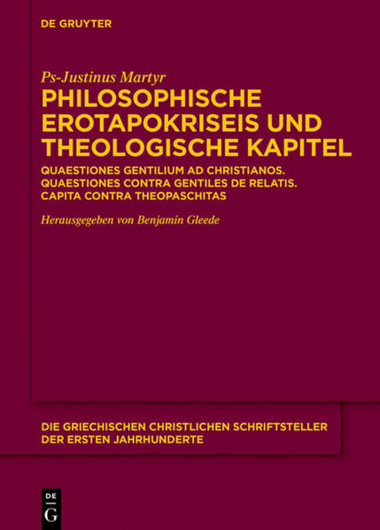 Innerhalb der fälschlicherweise Justin dem Märtyrer zugeschriebenen Texte finden sich sechs Traktate stark philosophischen Inhalts, über deren Autorschaft und Kontext bisher nur Vermutungen existierten. Das vorliegende Werk macht zwei dieser Texte erstmals in (kritischer) Edition zugänglich und schafft somit erst die Grundlage, deren Autor näher zu konturieren und historisch einzuordnen: Es handelt sich um einen Nestorianer, der um die Wende vom fünften zum sechsten Jahrhundert nicht nur zu den theologischen Fragen der Zeit Stellung nimmt, sondern auch den Wandel des philosophischen Diskurses dokumentiert, den dieser in besagter Epoche durchläuft. Ähnlich wie die Autoren der Schule von Gaza oder Johannes Philoponus versucht er, die philosophischen Angriffe auf das Christentum-offensichtlich korrespondiert er mit paganen Intellektuellen und zitiert ein unbekanntes Stück aus Julian Apostata-mit deren eigenen Waffen zurückzuschlagen, besonders dem methodischen Rückgriff auf die aristotelische Logik. Darüber hinaus revidieren die neu erschlossenen Texte das bisherige Bild der konfessionellen Landschaft der Epoche, insofern sie die Existenz einer nestorianischen Minderheit auf Reichsboden erstmals eindeutig beweisen.