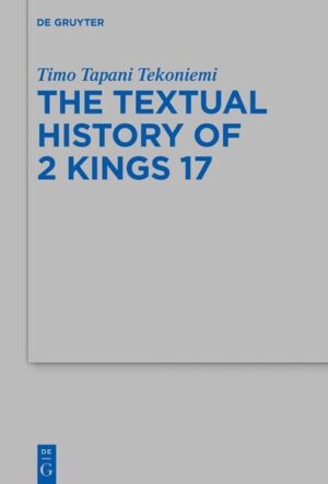 The textual history of the Books of Kings forms one of the most complex and debated issues in the modern text-historical scholarship. This book examines and reconstructs the textual history of 2 Kings 17 in light of the preserved textual evidence. The analysis of textual differences between the LXX, the Old Latin, and the MT allows the reconstruction of the oldest text attainable. The Old Latin version appears to have in many cases best preserved the Old Greek edition of the chapter, now lost in the Greek witnesses due to Hebraizing revisions. The Old Greek version of 2 Kings 17 evidences a Hebrew Vorlage often radically differing from the MT. In most cases the MT exhibits signs of later editing. The LXX can thus help the scholars reconstruct multiple text-historical layers previously out of our reach, as well as shed new light on certain historiographical details recounted in 2 Kings 17. As supposed by the literary critics for well over a century, the textual data shows beyond doubt that there happened vast editing and rewriting of the Books of Kings even at very late date. Text-critical considerations are therefore not only useful, but invaluable to all scholarly work on 2 Kings 17, and the Books of Kings as a whole.