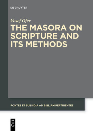 The starting point for any study of the Bible is the text of the Masora, as designed by the Masoretes. The ancient manuscripts of the Hebrew Bible contain thousands of Masora comments of two types: Masora Magna and Masora Prava. How does this complex defense mechanism, which contains counting of words and combinations from the Bible, work? Yosef Ofer, of Bar-Ilan University and the Academy of the Hebrew Language, presents the way in which the Masoretic comments preserve the Masoretic Text of the Bible throughout generations and all over the world, providing comprehensive information in a short and efficient manner. The book describes the important manuscripts of the Hebrew Bible, and the methods of the Masora in determining the biblical spelling and designing the forms of the parshiot and the biblical Songs. The effectiveness of Masoretic mechanisms and their degree of success in preserving the text is examined. A special explanation is offered for the phenomenon of qere and ketiv. The book discusses the place of the Masoretic text in the history of the Bible, the differences between the Babylonian Masora and that of Tiberias, the special status of the Aleppo Codex and the mystery surrounding it. Special attention is given to the comparison between the Aleppo Codex and the Leningrad Codex (B 19a). In addition, the book discusses the relationship between the Masora and other tangential domains: the grammar of the Hebrew language, the interpretation of the Bible, and the Halakha. The book is a necessary tool for anyone interested in the text of the Bible and its crystallization.
