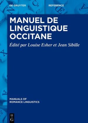 Manuel de linguistique occitane | Louise Esher, Jean Sibille