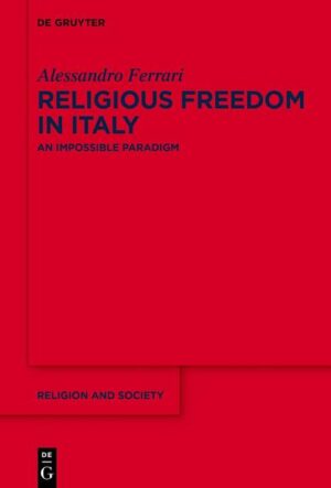 Italy, seat of the Pope and Vatican City, has a long and difficult relationship with religious freedom. Often identified as a Catholic nation par excellence, Italy owes its unification to a political class that advocated the separation of Church and State. Home of the Concordat, contemporary Italy recognises a peculiar notion of legal secularism (laicità) as the supreme principle of its constitutional order. Through the glasses of law, tracing the history of the right to religious freedom from the Unification to the present day, the nine chapters of the book allow an insight on paradoxes and contradictions of a complex system made of unresolved stratifications where a strong constitutional recognition of religious freedom is accompanied by a weak legislative protection of religious pluralism and, at the same time, a vigorous religious agency in the public space. Religious freedom in Italy offers an interpretation of a model of religious freedom that is not only a paradigm for many European experiences but also a possible interpretative parameter to better understand the dynamics of religious freedom between the two shores of the Mediterranean.