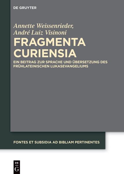 Inwiefern bilden die altlateinischen Fragmenta Curiensia eine Grundlage zum Verständnis des Lukasevangeliums? Annette Weissenrieder und André Luiz Visinoni eröffnen mit ihrer Edition der in das 4. Jahrhundert zu datierenden Fragmenta Curiensia einen neuen Zugang zur Vetus Latina, indem sie die grundlegenden philologischen und theologischen Aspekte der Fragmente für das Lukasevangeliums beleuchten. Zudem werden die Fragmenta Curiensia, die eines der ältesten Zeugen des Lukasevangeliums in lateinischer Sprache darstellen, neu ediert wie auch deren Abhängigkeit vom Codex Vercellensis sorgfältig dokumentiert.