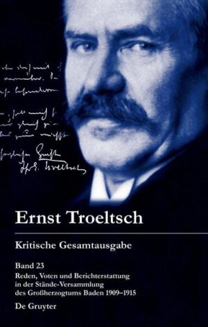 Als Nachfolger des berühmten Philosophen W. Windelband wurde Ernst Troeltsch 1909 zum Vertreter der Heidelberger Universität in die Erste Kammer der Stände-Versammlung des Großherzogtums Baden gewählt. Nun gehörte er definitiv zu den politischen Funktionseliten des liberalsten Teilstaates im deutschen Kaiserreich. Als Abgeordneter musste Troeltsch die harten Realitäten einer Klassengesellschaft zur Kenntnis nehmen, die durch aggressive Kulturkämpfe zwischen Protestanten und Katholiken sowie die Ausgrenzung der Sozialdemokratie bestimmt war. Er musste sich zum Verbot von Bordellen, der Konkurrenz religiöser Privatschulen mit staatlichen Schulen, der Lehrerbesoldung, der Reform der Universitäten und auch zum Streit um Berufungen in Theologischen Fakultäten äußern. Immer wieder plädierte der von seinen Abgeordnetenkollegen ob seiner analytischen Kompetenz und rhetorischen Brillanz bewunderte Gelehrte für pragmatischen Kompromiss.