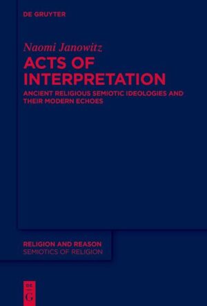 Ancient authors debated proper verbal and non-verbal signs as representations of divinity. These understanding of signs were based on ideas drawn from language and thus limited due to a their partial understanding of the multi-functionality of signs. Charles S. Peirce’s semiotics, as adapted by anthropological linguists including Michael Silverstein, better explains the contextual linkages ("performativity") of ancient religious signs such as divine names. Sign meaning is always dependent on processes of interpretation and is always open to reinterpretation. Focusing on these processes permits a more detailed analysis of the ancient evidence. Examples are drawn from ancient Israelite verbal and non-verbal divine representation, the apostle Paul’s linguistic letter/spirit model, Christian debates about the limits of language to best represent the deity, Josephus’ aniconic advertisement of Jewish rites, the multi-layered divine representations in the Dura-Europos synagogue, the diverse "performativity" of Jewish ascent liturgies, and—the single modern example—the role of art at Burning Man. Divine representation is the basis for ritual efficacy even as sign meaning is a constant source of contention.