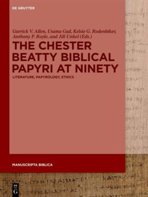 Despite the significant work carried out on the text, transmission, materiality, and scribal habits preserved in the Chester Beatty Biblical Papyri since their acquisition by Beatty ninety years ago in 1931, these early copies of Jewish scripture and the New Testament have, for the most part, belonged primarily to textual critics. The goal of this book is to resituate this important collection of manuscripts in broader contexts, examining their significance in conversation with papyrology as a discipline, in the context of other ancient literary traditions preserved on papyri, and in discussion with the intellectual and cultural history of collecting, colonialism, and scholarly rhetoric. The Chester Beatty Biblical Papyri, and other papyrological collection with which they are inextricably bound, remind us of the critical value of examining old manuscripts afresh in their historical, scholarly, and intellectual contexts. These studies are relevant for all scholars who work with manuscripts and ancient texts of any variety.