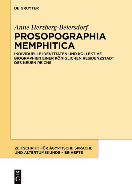 Prosopographia Memphitica | Anne Herzberg-Beiersdorf