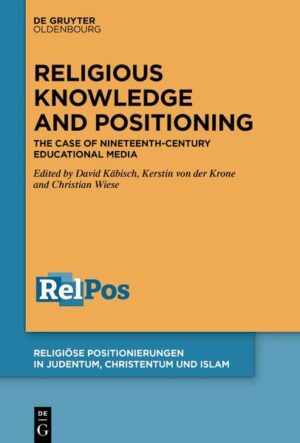What should one know in order to position oneself vis-à-vis other religions and confessions? What is religious knowledge and how should it be taught? This volume sheds light on educational media in Judaism and Christianity such as catechisms, children’s bibles, and sermons as well as Jewish and Protestant teacher training in 19th-century Germany and explores the methodological potentials of educational media as a source for (inter-)religious history. It reflects on broader processes of knowledge production and the impact of science and scholarship on religious edu-cation and knowledge production within Christian and Jewish contexts. The volume draws on an interdisciplinary conference that took place in 2018 and brought together scholars associated with two transdisciplinary research projects: The German-Israeli research group “Innovation through Tradition? Jewish Educational Media and Cultural Transformation in the Face of Moder-nity”, associated with the German Historical Institute Washington and Tel Aviv University (funded by the German Research Foundation, DFG, 2014-2019), and the LOEWE research hub “Religious Positioning: Modalities and Constellations in Jewish, Christian and Muslim Contexts” at Goethe University Frankfurt and Justus-Liebig-University Giessen (funded by the Hessian Ministry of Science and Art, 2015-2021).