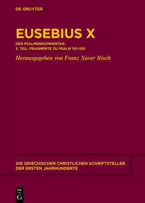 Eusebius von Cäsarea (ca. 265-340) ist der erste Autor, der den gesamten Psalter Vers für Vers in einem zusammenhängenden Kommentar auslegte. Das umfangreiche Werk bildete für Jahrhunderte die wissenschaftliche Basis der Psalmenkommentierung. Es wird in der Reihe der „Griechischen Christlichen Schriftsteller" erstmals in drei Bänden kritisch ediert. Zu Ps 101-150 sind nur mehr Fragmente in Katenen erhalten. Sie waren bisher unzulänglich und mit reichlich Fremdmaterial vermengt von B. Montfaucon (1706) und A. Mai (1847), nachgedruckt in den Bänden 23 und 24 der Patrologia Graeca, sowie von J. B. Pitra (1883) herausgegeben worden. Der dritte Band wertet mit der sogenannten Palästinischen Katene (6. Jh.) und der Psalmenkatene des Niketas von Herakleia (spätes 11. Jh.) Überlieferungen aus, die in den alten Editionen unberücksichtigt geblieben waren. So bietet die vorliegende Sammlung gegenüber den bekannten Bruchstücken nicht nur einen fundierten kritischen Text, sondern erweitert ihn mit sehr vielen bislang unbekannten Partien.