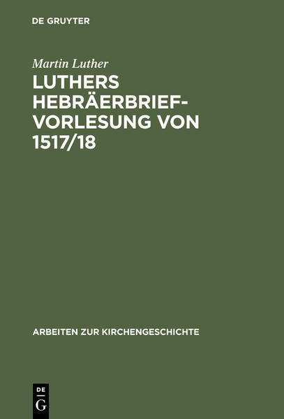 Die seit 1925 erscheinenden Arbeiten zur Kirchengeschichte bilden eine der traditionsreichsten historischen Buchreihen im deutschsprachigen Raum. Sie enthalten Forschungen zur Kirchen- und Dogmengeschichte des Christentums aller Epochen, veröffentlichen aber auch Arbeiten aus verwandten Disziplinen wie beispielsweise der Archäologie, Kunstgeschichte oder Literaturwissenschaft. Kennzeichnend für die Reihe ist der durchgängige Anspruch, historisch-methodische Präzision mit systematischen Kontextualisierungen des jeweiligen Gegenstandes zu verbinden. In jüngerer Zeit erscheinen verstärkt Arbeiten zu Themen einer Kultur- und Ideengeschichte des Christentums in einem methodisch offenen christentumsgeschichtlichen Horizont.