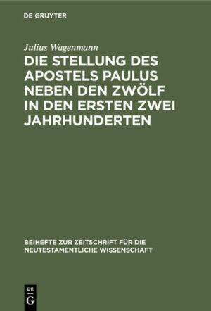 Die Reihe Beihefte zur Zeitschrift für die neutestamentliche Wissenschaft (BZNW) ist eine der renommiertesten internationalen Buchreihen zur neutestamentlichen Wissenschaft. Seit 1923 publiziert sie wegweisende Forschungsarbeiten zum frühen Christentum und angrenzenden Themengebieten. Die Reihe ist historisch-kritisch verankert und steht neuen methodischen Ansätzen, die unser Verständnis des Neuen Testaments befördern, gleichfalls offen gegenüber.