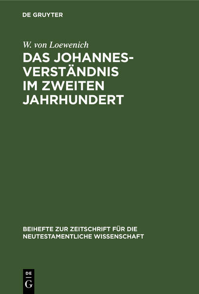 Die Reihe Beihefte zur Zeitschrift für die neutestamentliche Wissenschaft (BZNW) ist eine der renommiertesten internationalen Buchreihen zur neutestamentlichen Wissenschaft. Seit 1923 publiziert sie wegweisende Forschungsarbeiten zum frühen Christentum und angrenzenden Themengebieten. Die Reihe ist historisch-kritisch verankert und steht neuen methodischen Ansätzen, die unser Verständnis des Neuen Testaments befördern, gleichfalls offen gegenüber.