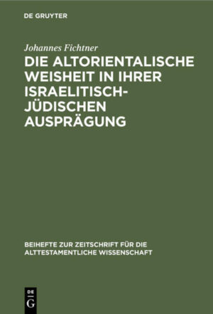 Dieser Titel aus dem De Gruyter-Verlagsarchiv ist digitalisiert worden, um ihn der wissenschaftlichen Forschung zugänglich zu machen. Da der Titel erstmals im Nationalsozialismus publiziert wurde, ist er in besonderem Maße in seinem historischen Kontext zu betrachten. Mehr erfahren Sie .>