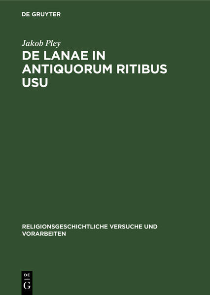 RGVV (History of Religion: Essays and Preliminary Studies) brings together the mutually constitutive aspects of the study of religion(s)—contextualized data, theory, and disciplinary positioning—and engages them from a critical historical perspective. The series publishes monographs and thematically focused edited volumes on specific topics and cases as well as comparative work across historical periods from the ancient world to the modern era.