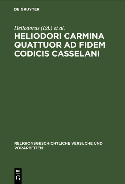 Die Herausforderung religionsgeschichtlicher Forschung besteht darin, die Erschließung von Quellen in ihren Kontexten und ihre theoriegeleitete Erklärung mit einer historisch-kritischen Reflexion der Wissensproduktion selbst zu verknüpfen. Die Reihe Religionsgeschichtliche Versuche und Vorarbeiten (RGVV) will dieser Komplementarität von historischer Kontextualisierung, theoretischer Verdichtung und disziplinärer Positionierung Rechnung tragen. Studien zu kulturspezifischen Sachzusammenhängen stehen neben vergleichenden Arbeiten, in Form von Monographien oder thematisch fokussierten Sammelbänden.