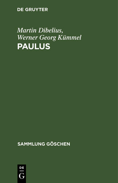 Frontmatter -- Inhalt -- Vorbemerkung -- 1. Paulus in der Geschichte -- 2. Welt und Umwelt -- 3. Der Mensch Paulus -- 4. Die Wendung zu Christus -- 5. Die Mission -- 6. Predigt und Gemeinde -- 7. Zeugnis und Theologie -- 8. Kämpfe -- 9. Das Ende -- 10. Das Werk -- Literatur -- Register -- Stellenregister -- Backmatter