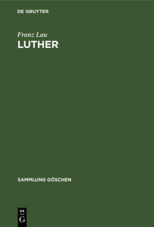 Frontmatter -- Contents -- Translator's Preface -- Introduction: Evolution of the Portrait of Luther -- I. Luther's World -- II. Luther's Development -- III. Luther's Breakthrough -- IV. Luther's Reformation -- V. Luther's Church -- Selected Bibliography in English -- Index