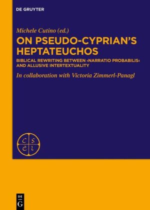 Though the Heptateuchos is possibly the most organic attempt at poetic rewriting of the Old Testament, attributed to “Cyprian the Gaul” by R. Peiper, the latest editor of the text in CSEL 23 (1891), we do not have a comprehensive analysis of this poem yet that can provide a clear grasp of the poem’s compositional logic, show which of its biblical model’s content was used, and expound the context and purpose of its versification. It is apparent that in many respects the Heptateuchos is still profoundly unknown. For this reason the UR 4377 of Catholic Theology and Religious Sciences of the University of Strasbourg, notably its ERCAM (“Équipe de recherches sur le christianisme antique et médiéval”), with its statutory members and its associate members, is engaged in the publication of a new critical edition of each of the seven books of the anonymous poem of uncertain date, the Heptateuchos, also providing an exhaustive commentary. The essays collected in this volume represent a preliminary work for the upcoming edition and commentary planned by the members of UR 4377 in Strasbourg. Above all, they show how the anonymous author was interested in safeguarding the criterion of the narratio probabilis in the poem, through probable references to Judeo-Hellenistic literature and by refining the exegetical reading of the text with references to classical and Christian poetry.
