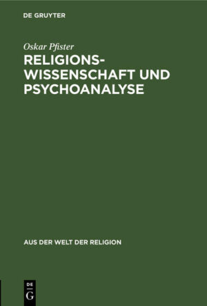 Frontmatter -- Religionswissenschaft und Psychanalyse -- Backmatter