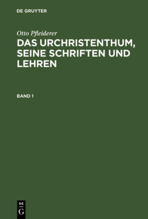 Frontmatter -- Vorwort -- Einleitung -- 1. Abschnitt: Der Apostel Paulus -- Seine Persönlichkeit -- Griechisch-jüdische Bildung -- Bekehrung und Apostelberuf -- Die Briefe des Paulus -- Die Theologie des Paulus -- 2. Abschnitt: Geschichtsbücher -- Das Evangelium nach Markus -- Die Lukas-Schriften -- Das Evangelium nach Matthäus -- Die Predigt Jesu und der Glaube der Urgemeinde